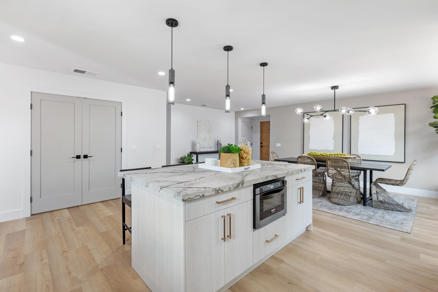 Living space remodel in Long Beach