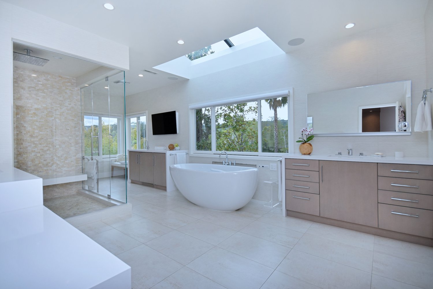 Spa bathroom in a full-home remodel